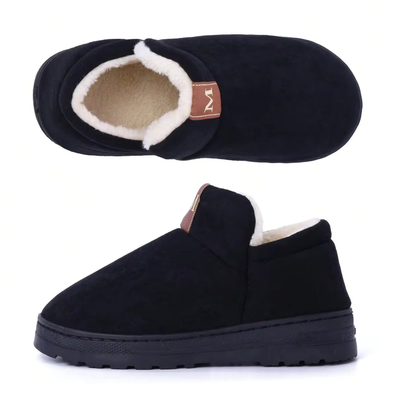 Women's Short Winter Boots - Cozy Cotton Shoes With Thick Sole, Classic Booties For Cold Weather, New Snow Boot Style - Ideal For Winter Fashion